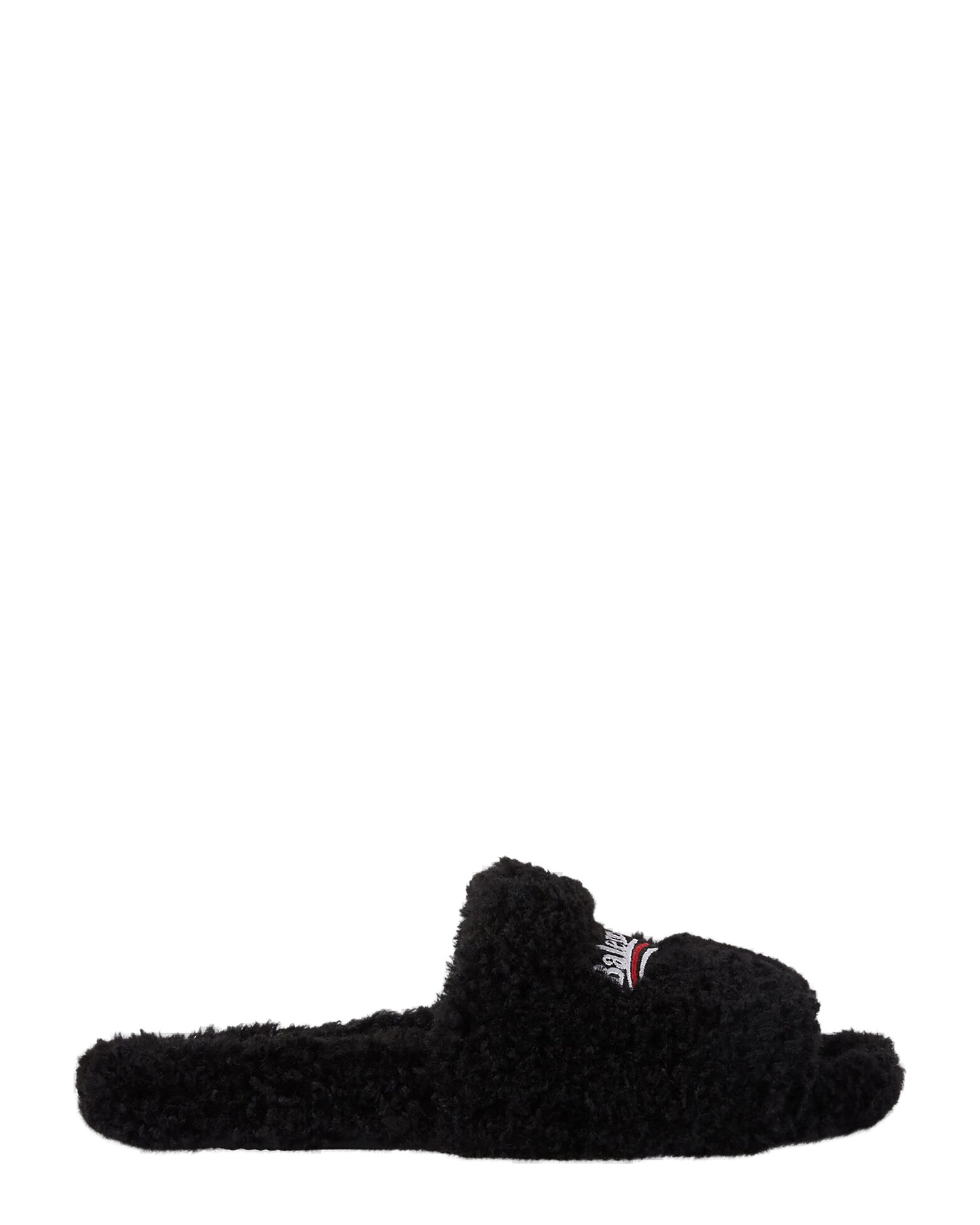 Balenciaga Furry Slide Black