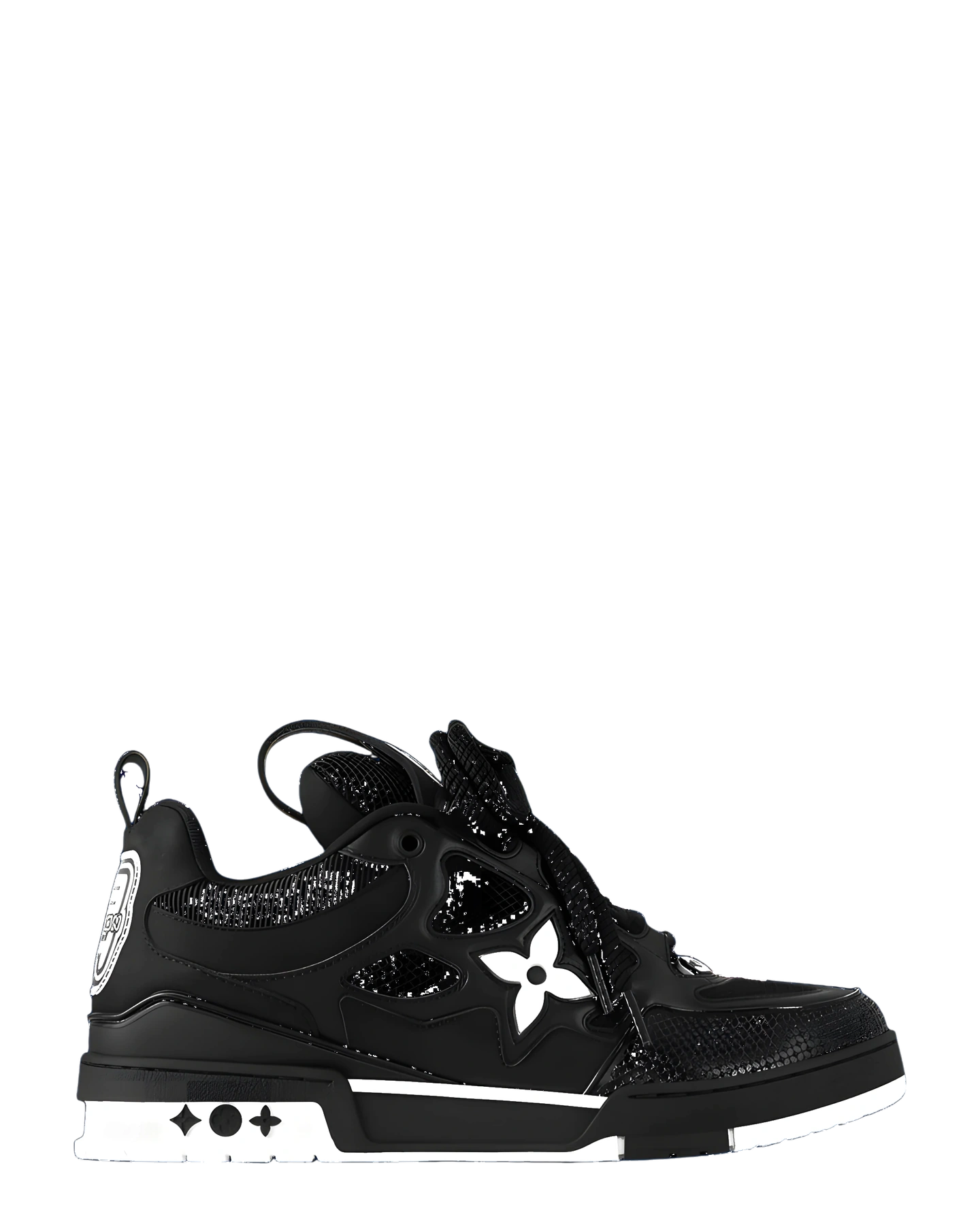 LV Skate Black White Satin Finish