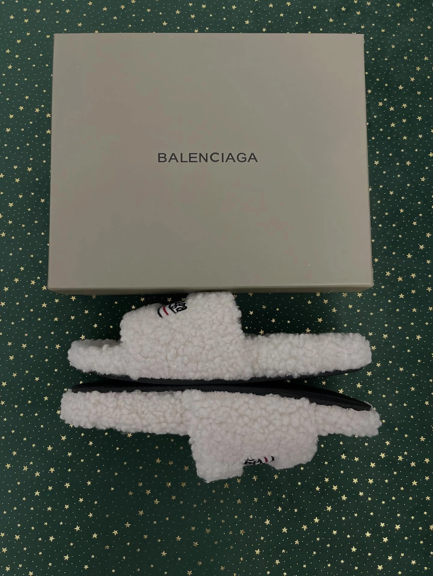 Balenciaga Furry Slide White, imaginea 6