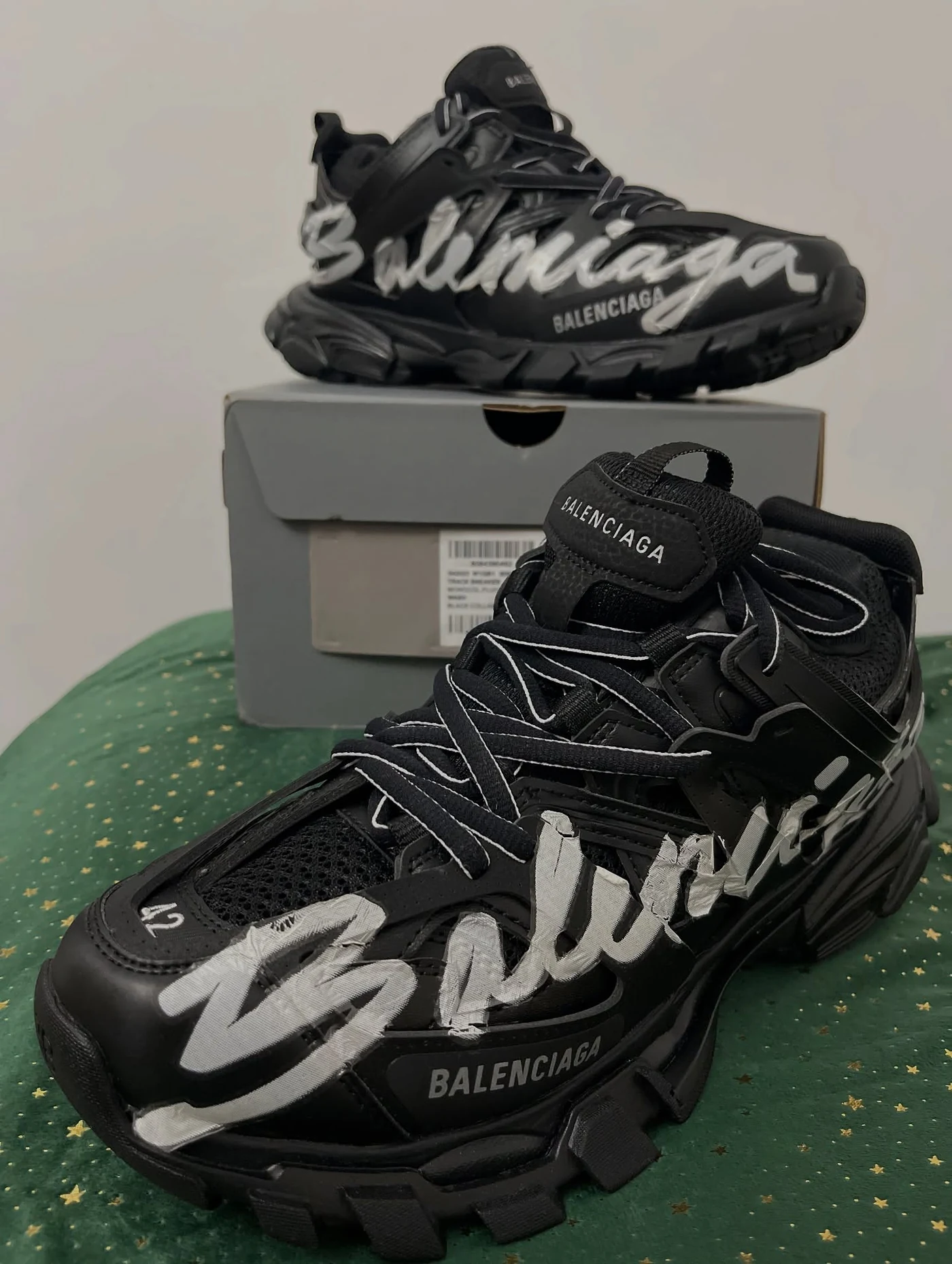 Balenciaga Track Signature Black, imaginea 10