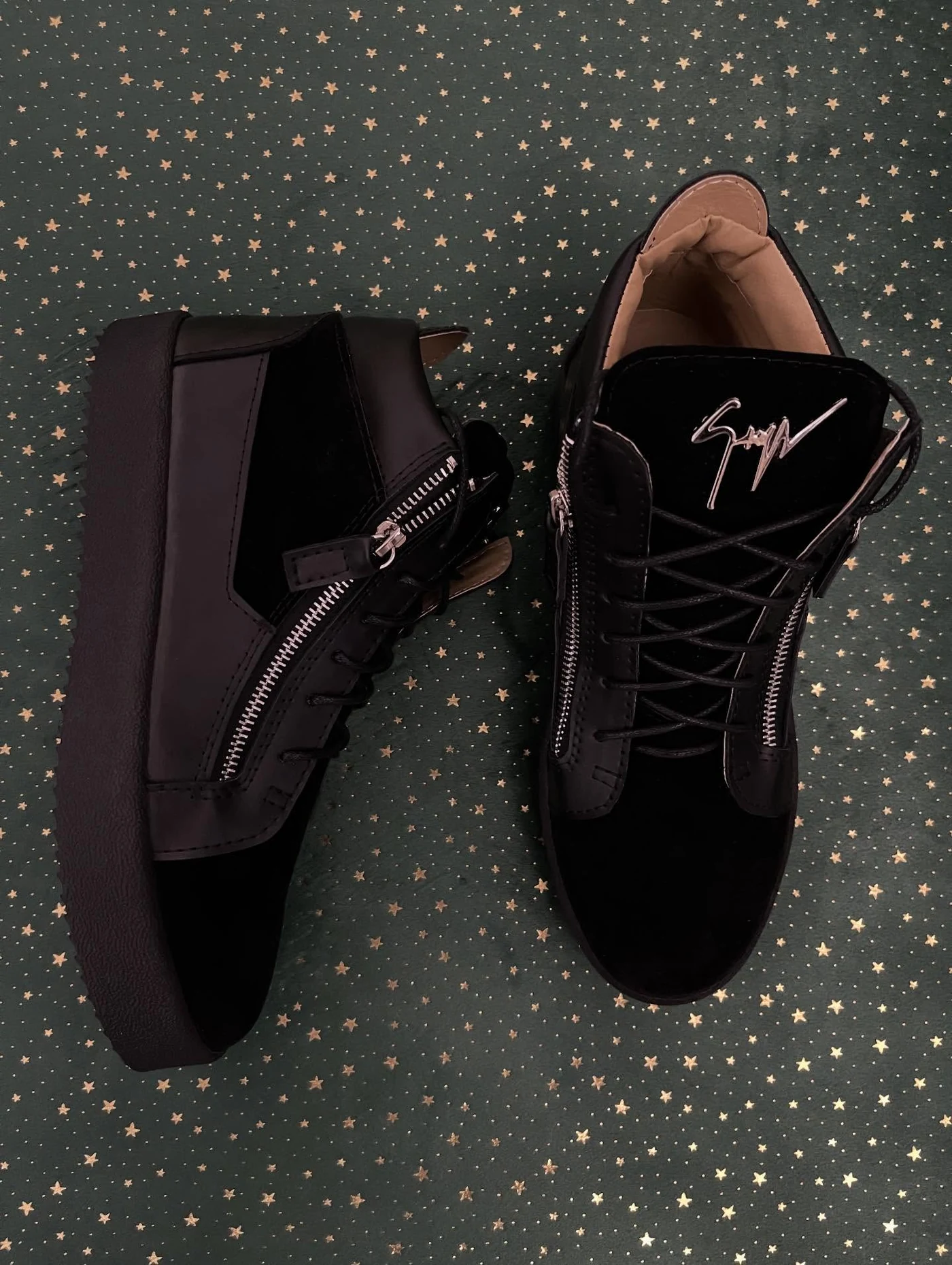 Giuseppe Zanotti Kriss Velvet Mid Matte Trim, imaginea 4