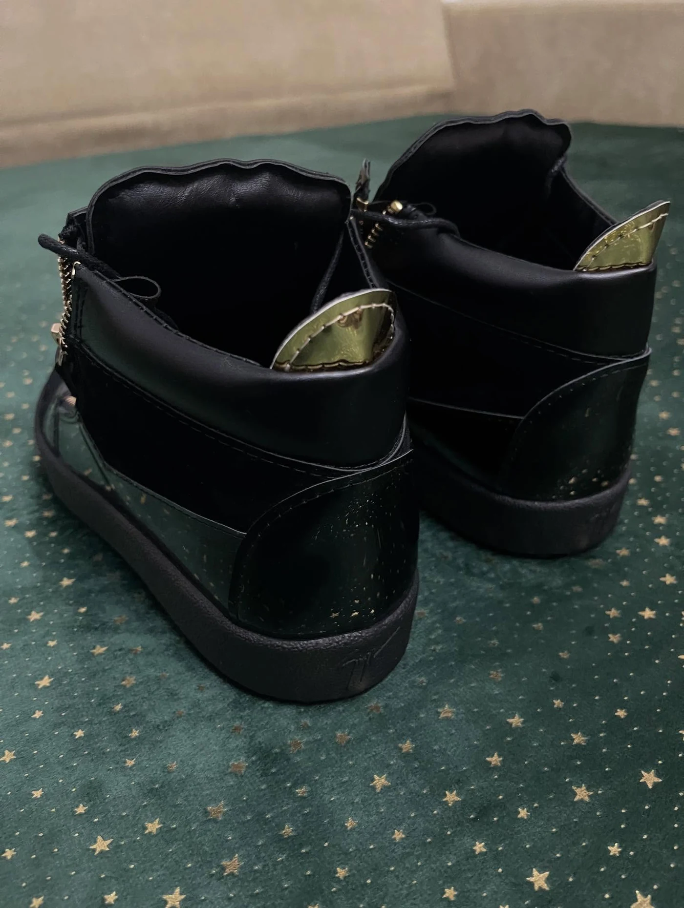 Giuseppe Zanotti Kriss Velvet Mid Patent Trim, imaginea 10