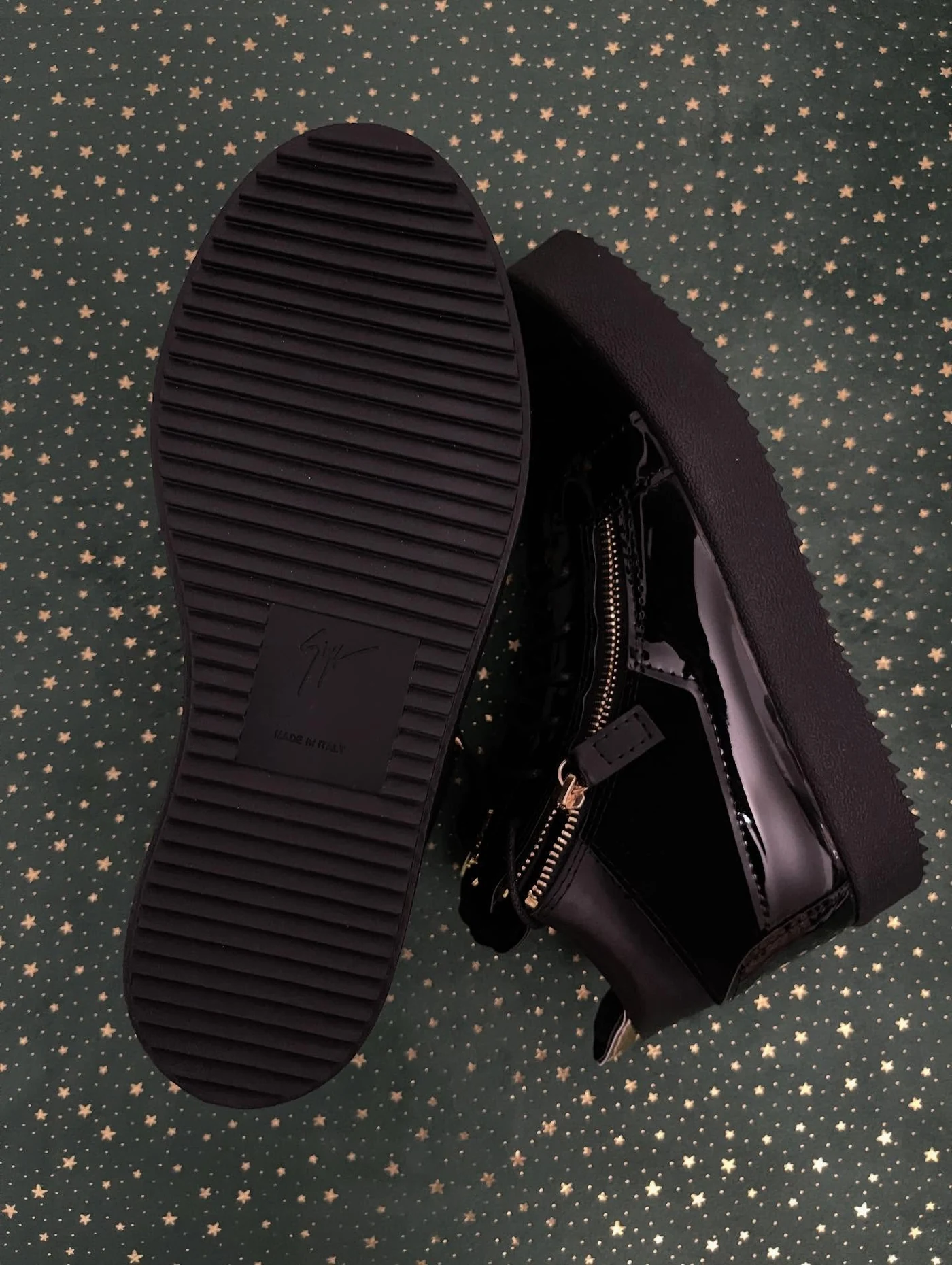 Giuseppe Zanotti Kriss Velvet Mid Patent Trim, imaginea 12