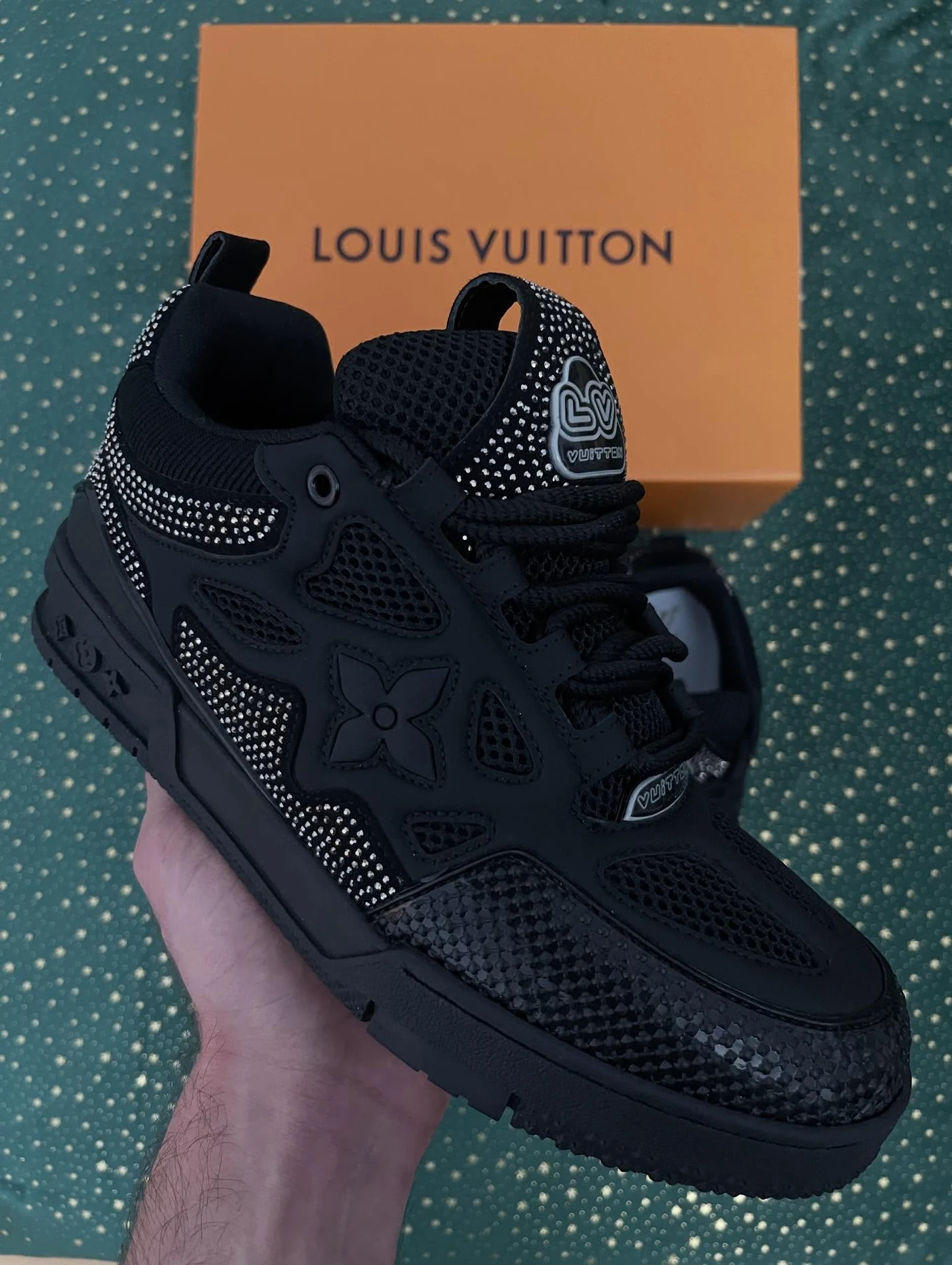 LV Skate Black Silver Crystal, imaginea 3