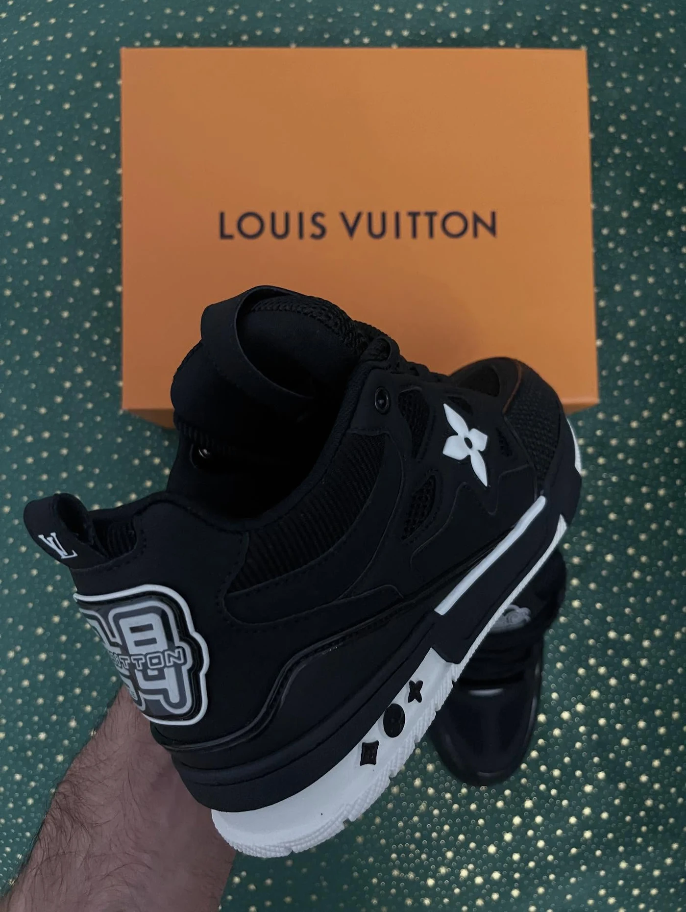 LV Skate Black White Matte Finish, imaginea 4