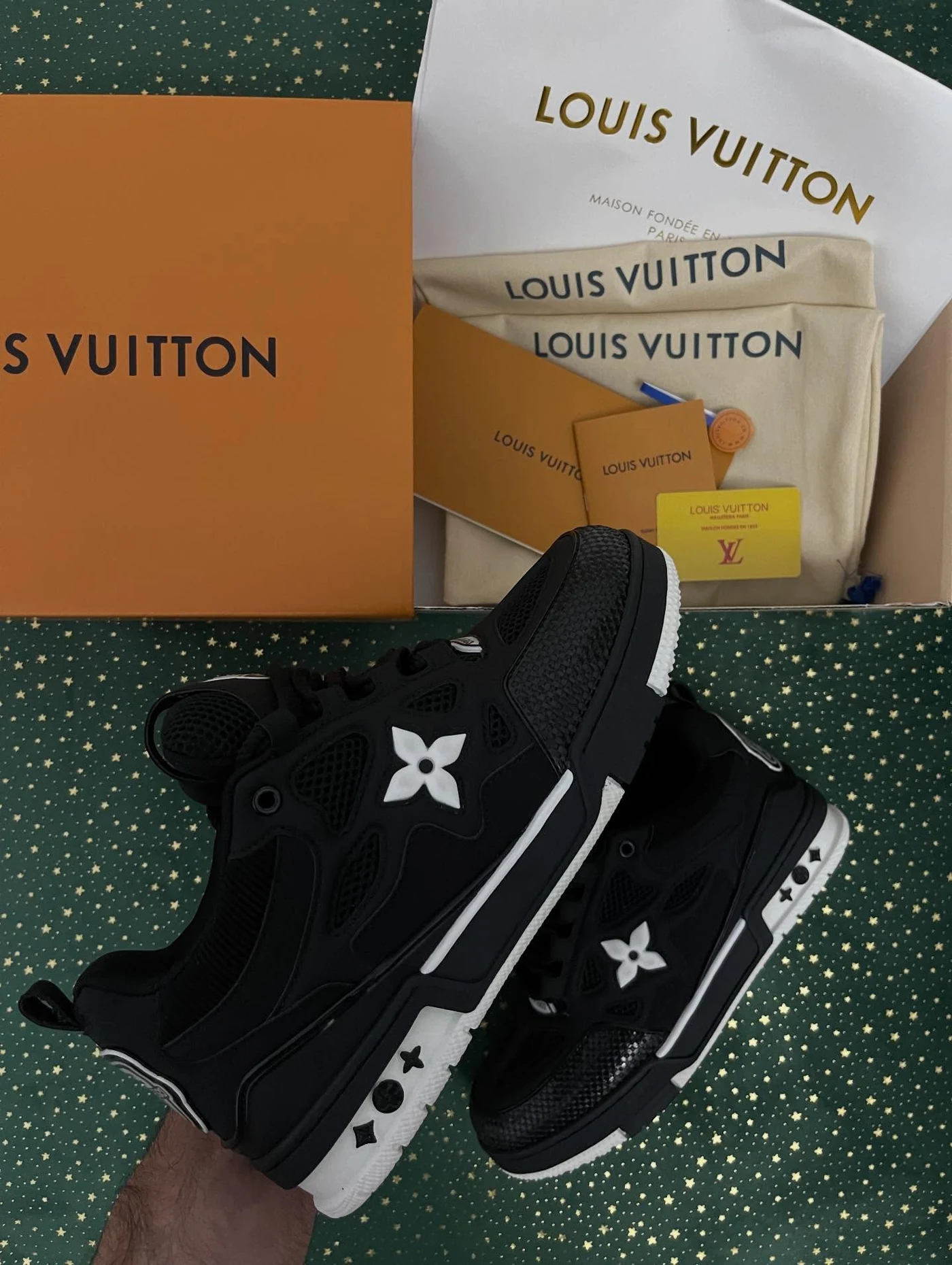 LV Skate Black White Matte Finish, imaginea 7
