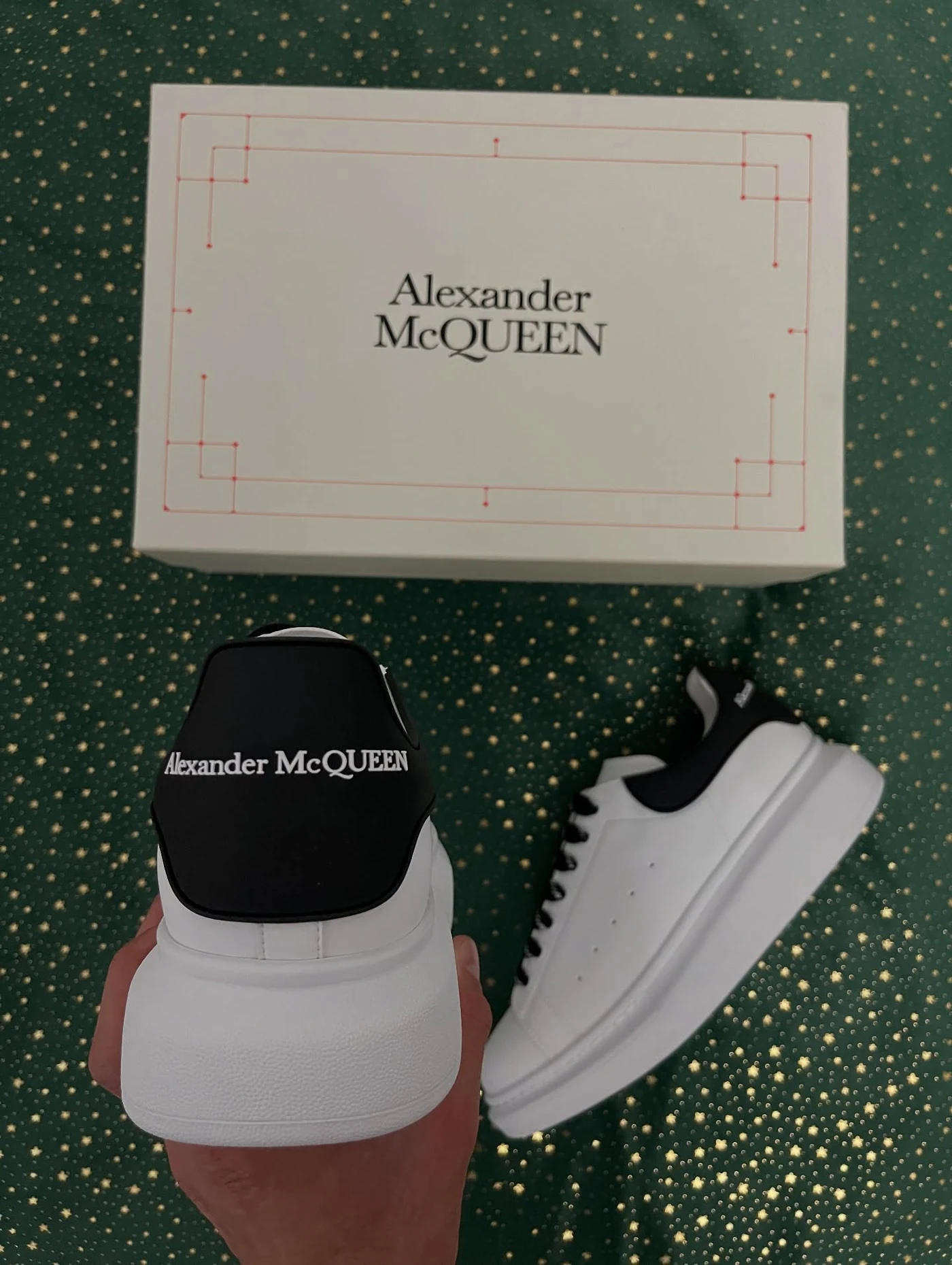 McQueen New Tech Calf White Black, imaginea 5