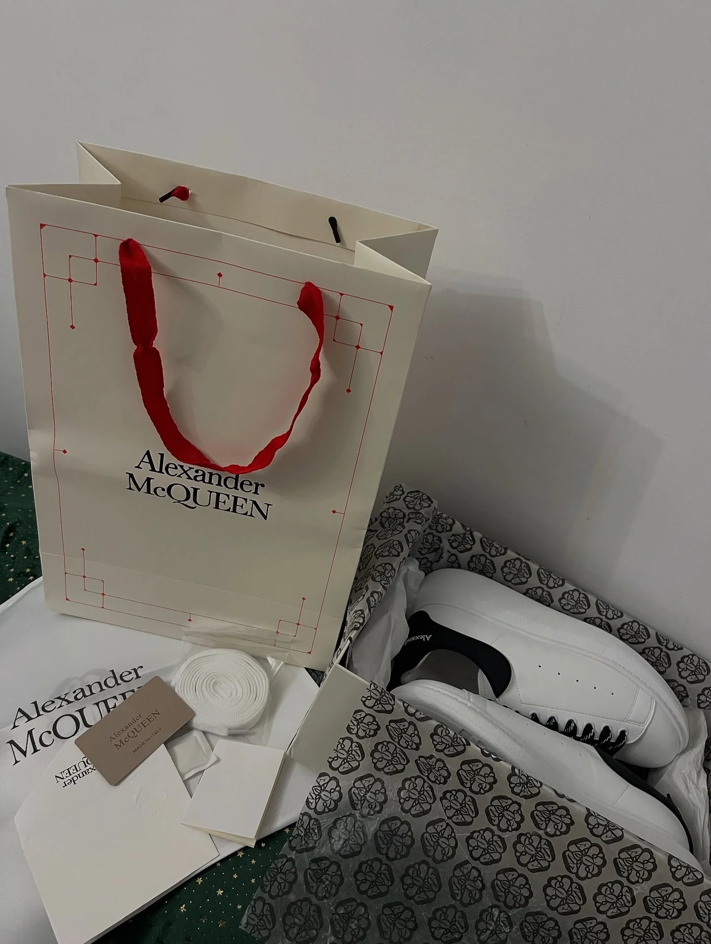 McQueen New Tech Calf White Black, imaginea 9
