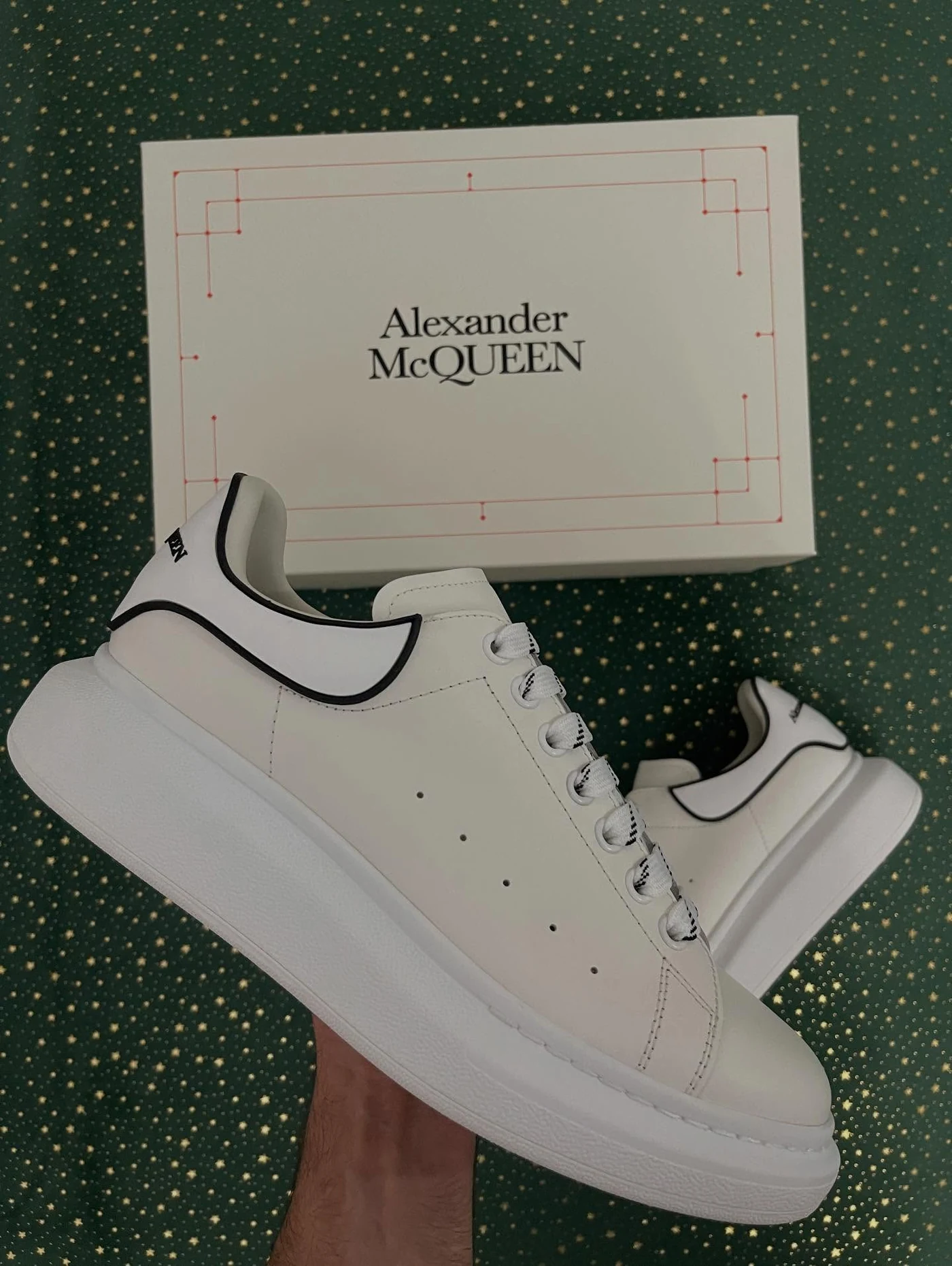 McQueen New Tech Calf White Outline, imaginea 2