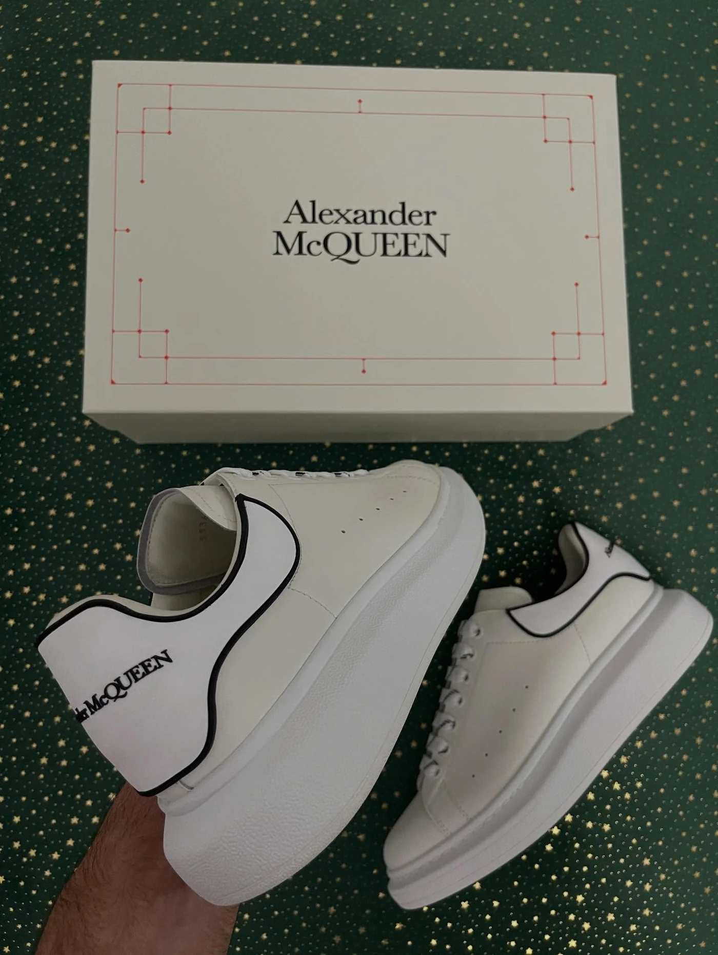 McQueen New Tech Calf White Outline, imaginea 7