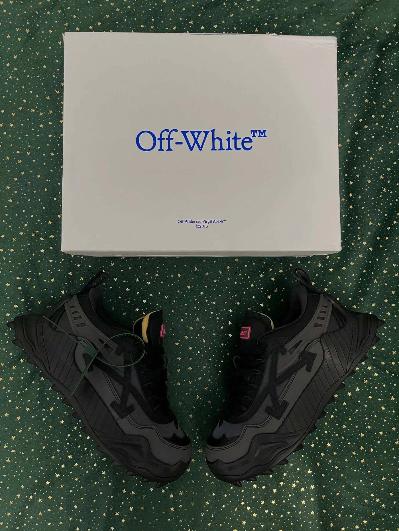Off-White Odsy-1000 Black Grey Fuchsia, imaginea 2