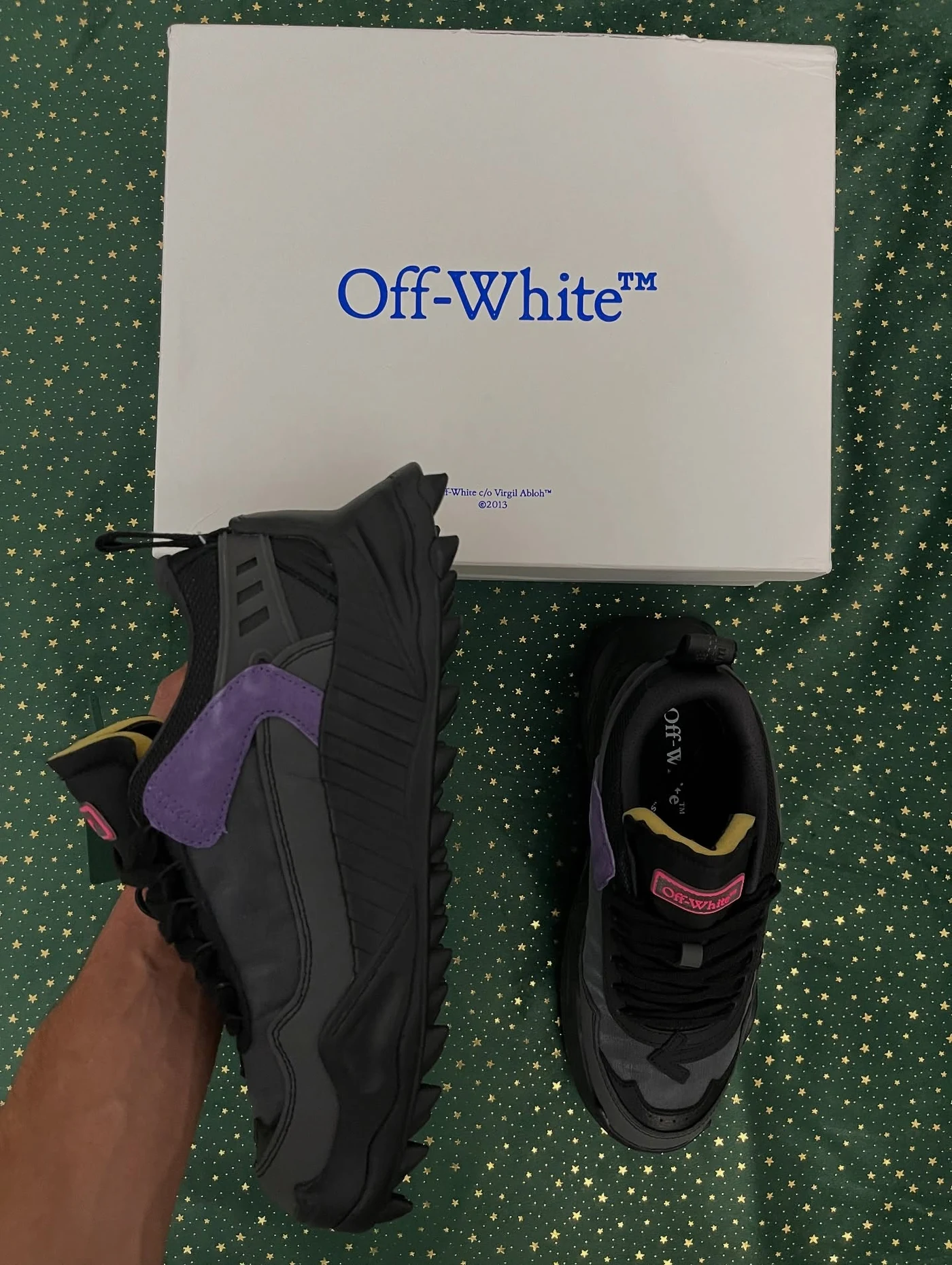 Off-White Odsy-1000 Black Grey Fuchsia, imaginea 6