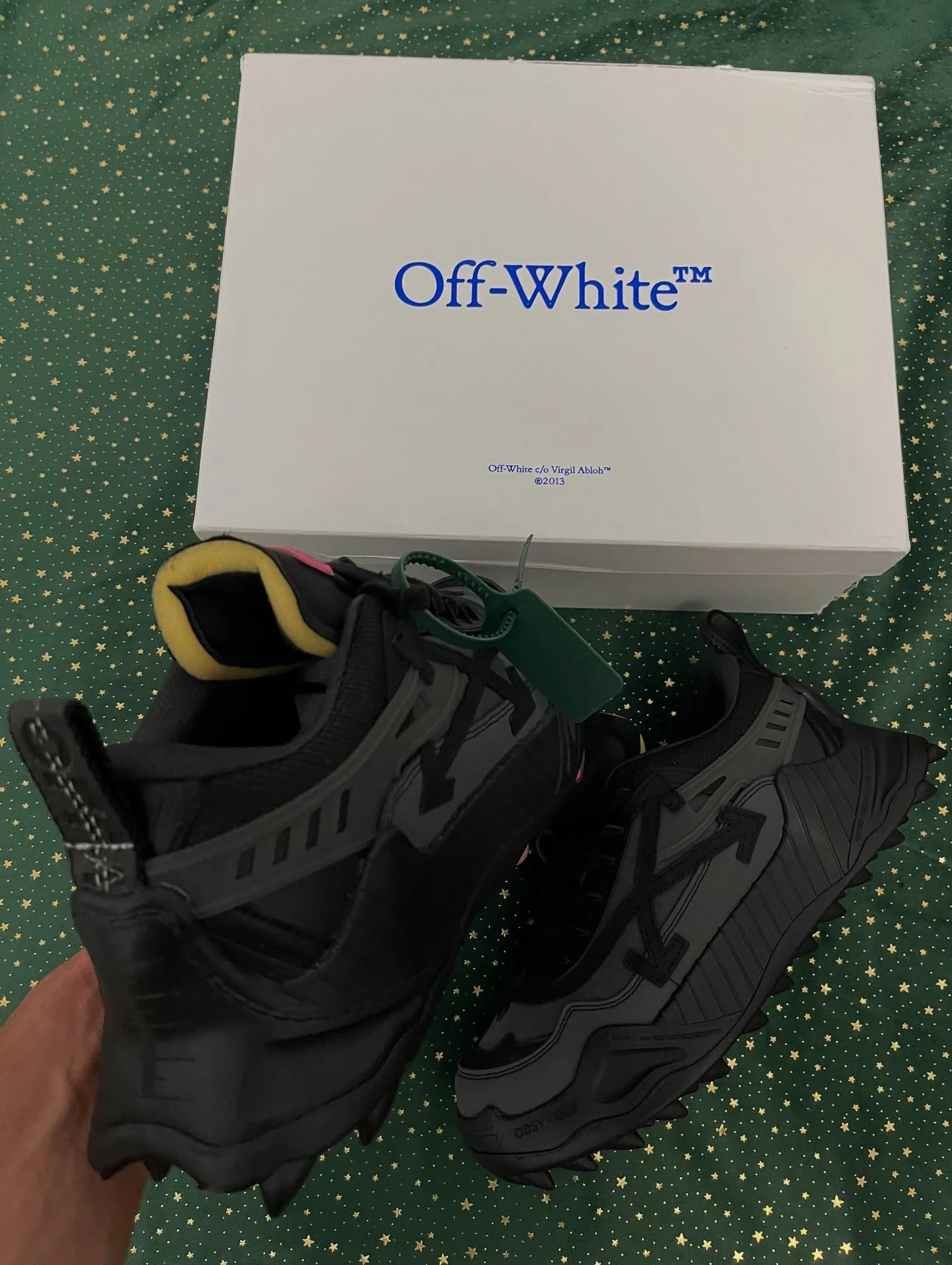 Off-White Odsy-1000 Black Grey Fuchsia, imaginea 8