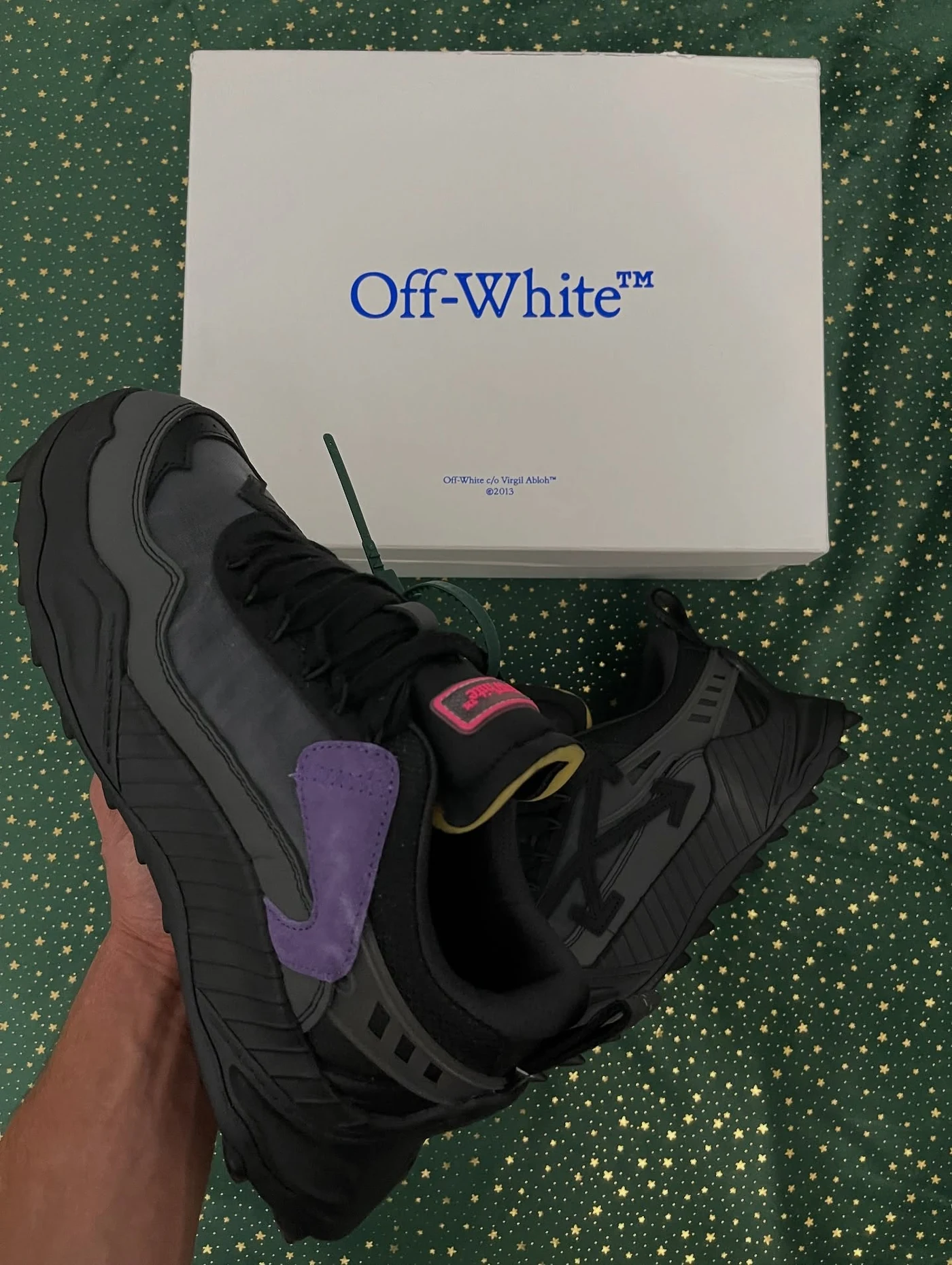 Off-White Odsy-1000 Black Grey Fuchsia, imaginea 9