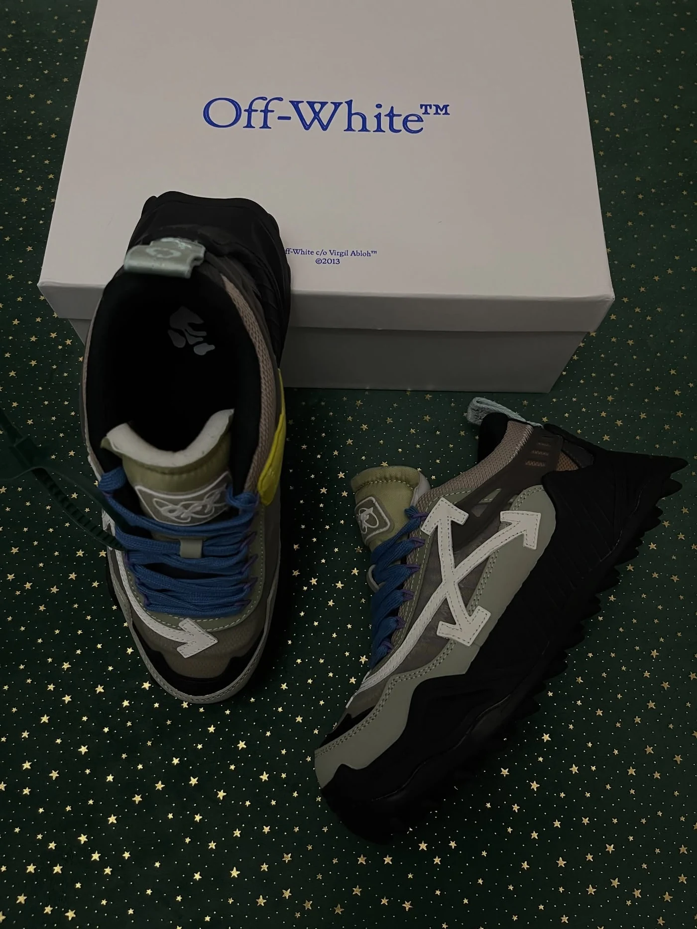 Off-White Odsy-1000 Black Sage Green, imaginea 12