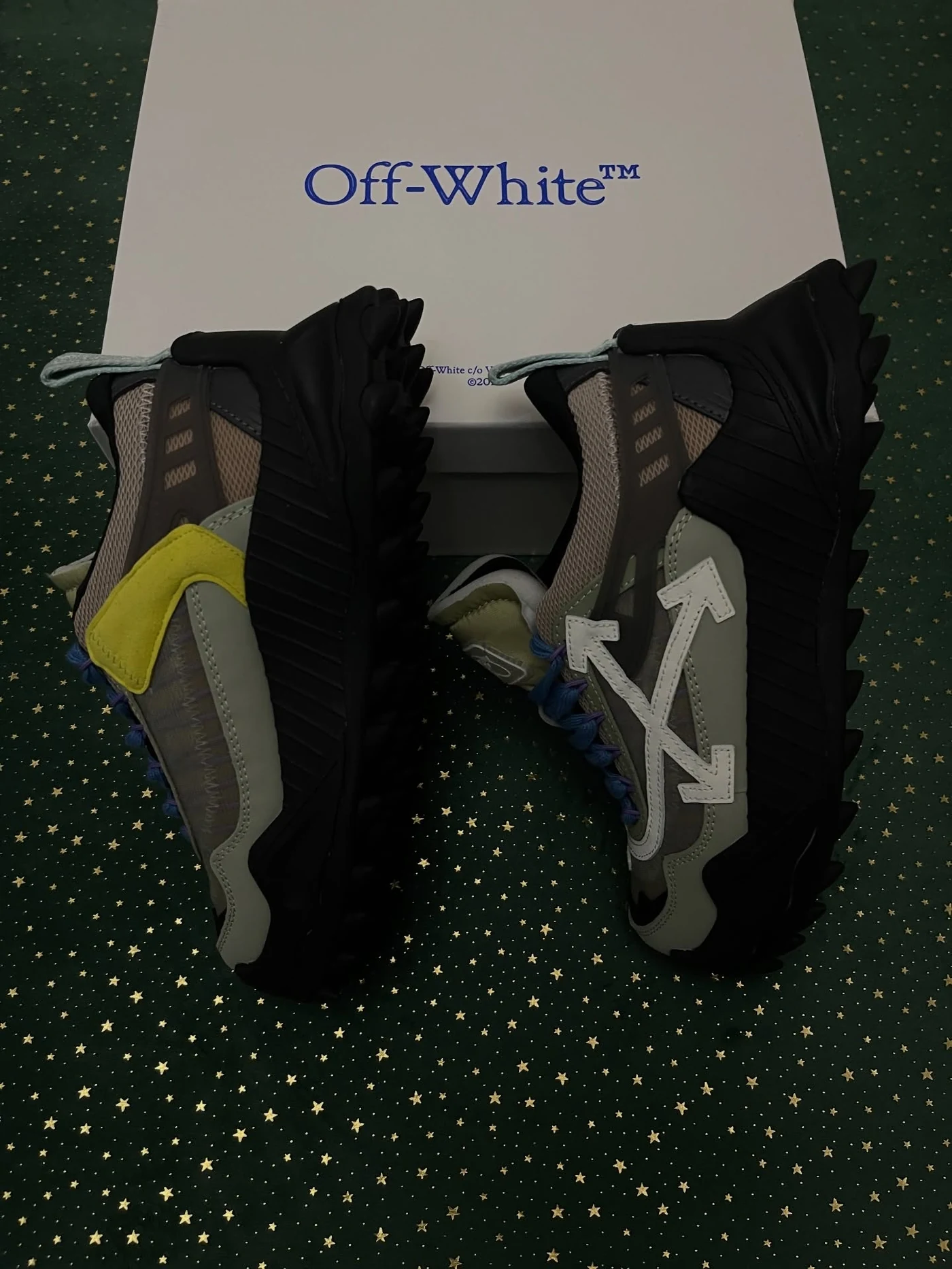 Off-White Odsy-1000 Black Sage Green, imaginea 13
