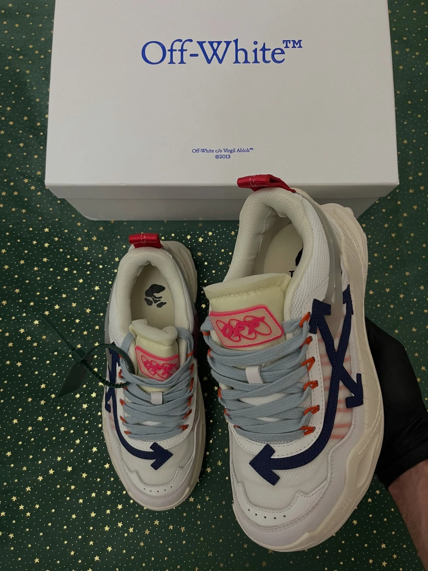 Off-White Odsy-1000 Cream White Blue, imaginea 10