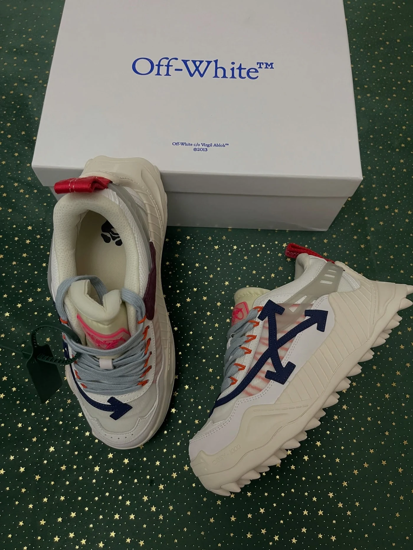 Off-White Odsy-1000 Cream White Blue, imaginea 12