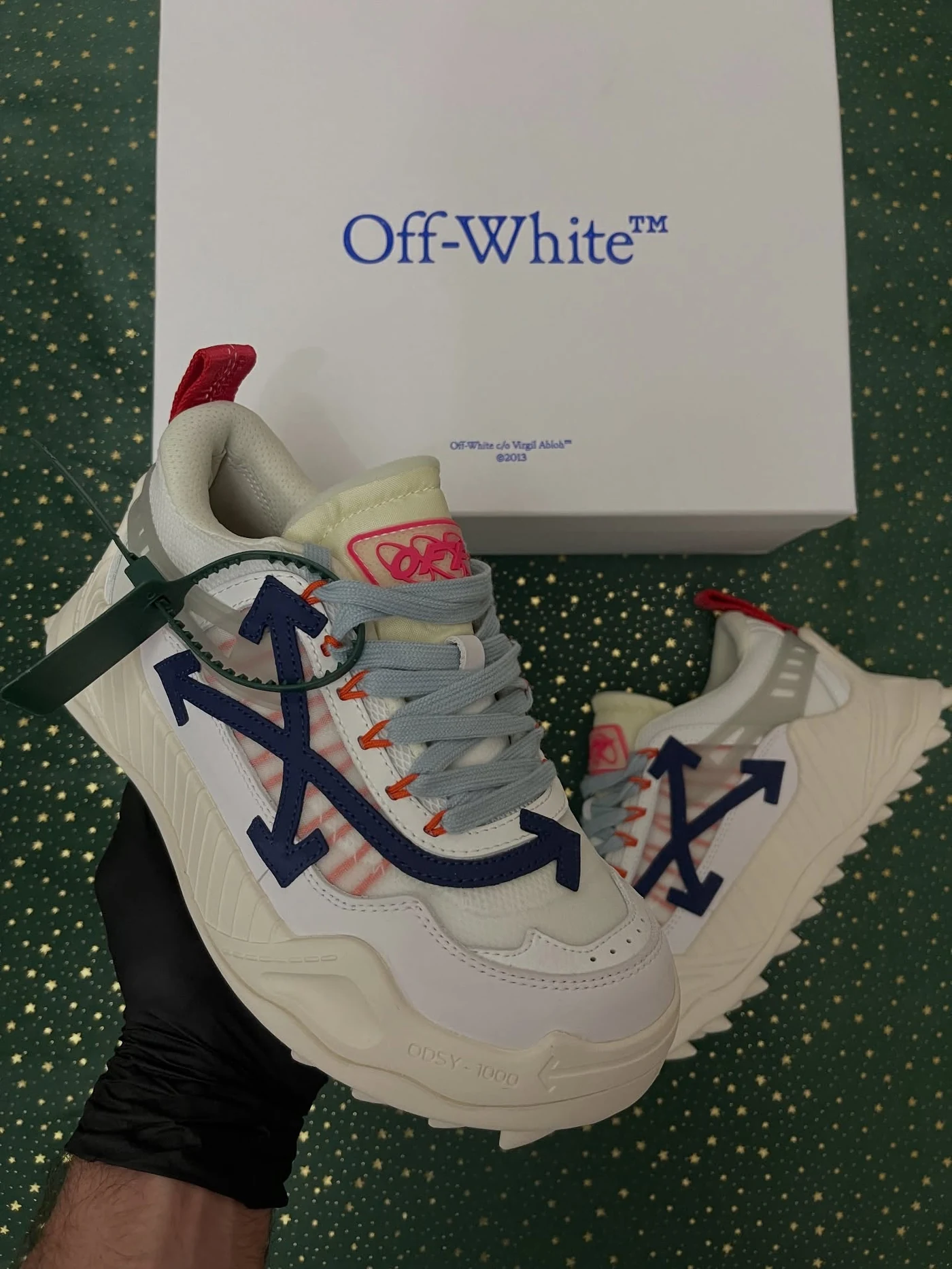 Off-White Odsy-1000 Cream White Blue, imaginea 5
