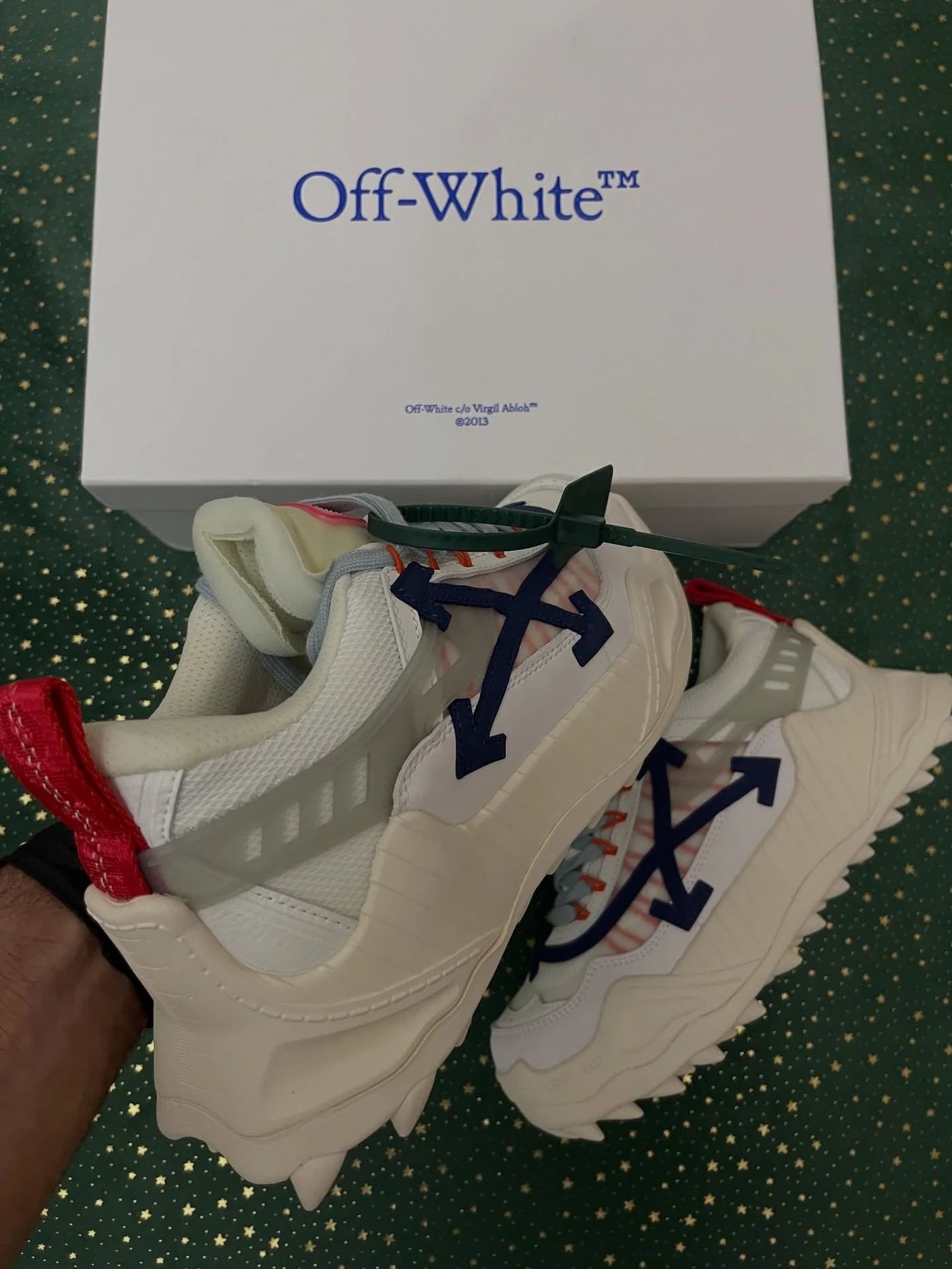 Off-White Odsy-1000 Cream White Blue, imaginea 8