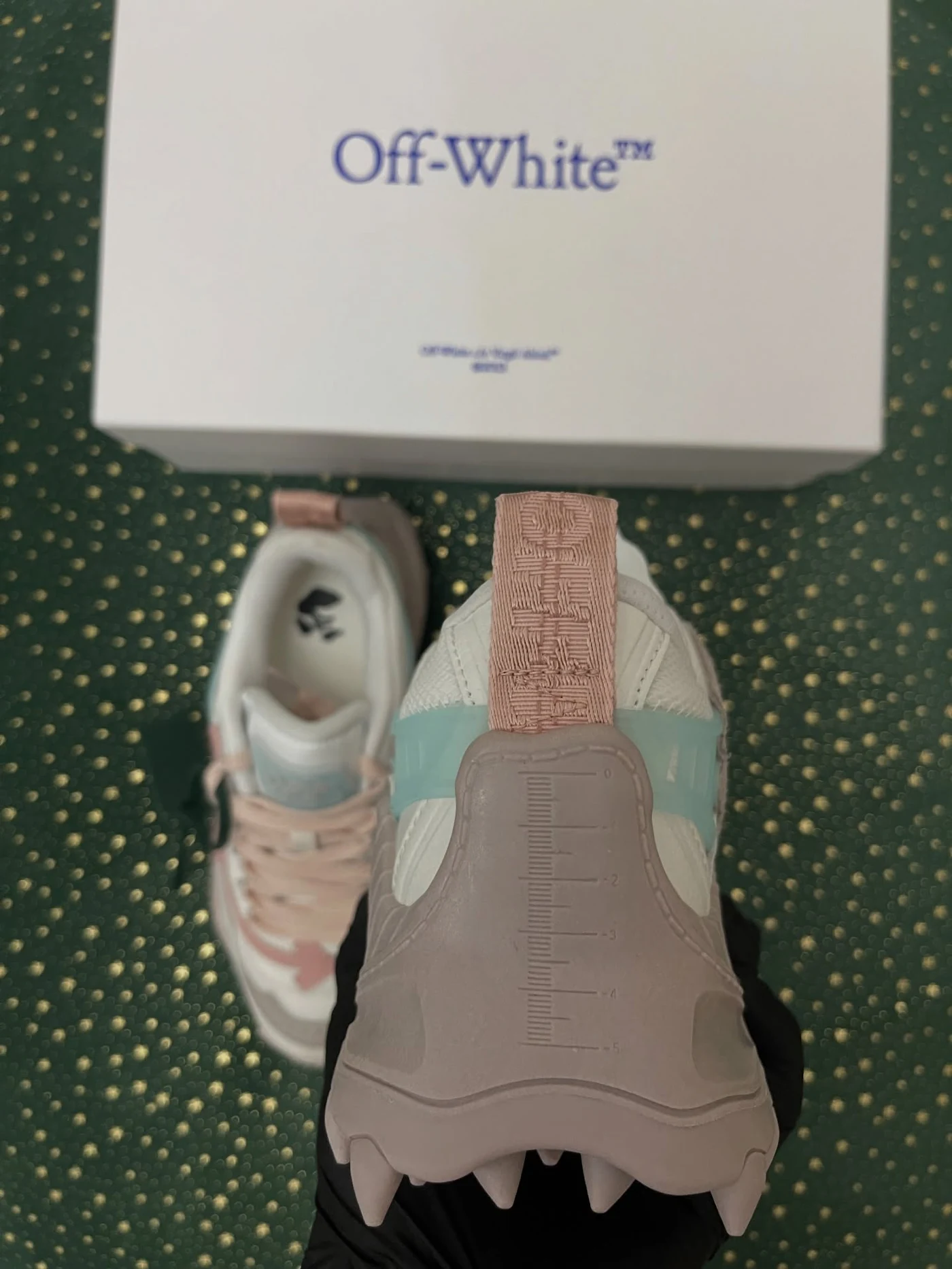 Off-White Odsy-1000 Grey Powder Pink, imaginea 11