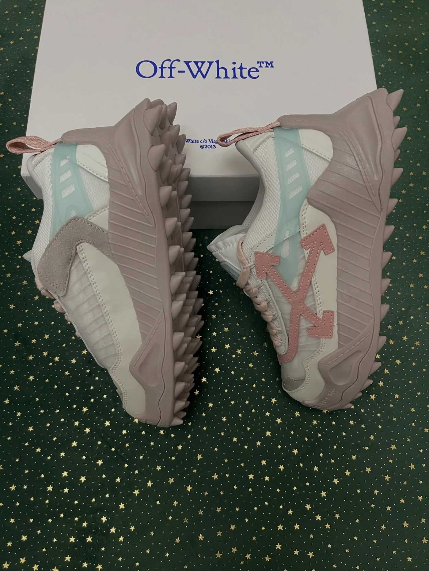 Off-White Odsy-1000 Grey Powder Pink, imaginea 13