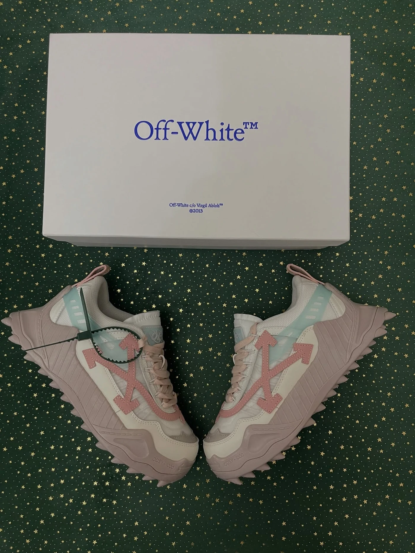 Off-White Odsy-1000 Grey Powder Pink, imaginea 2