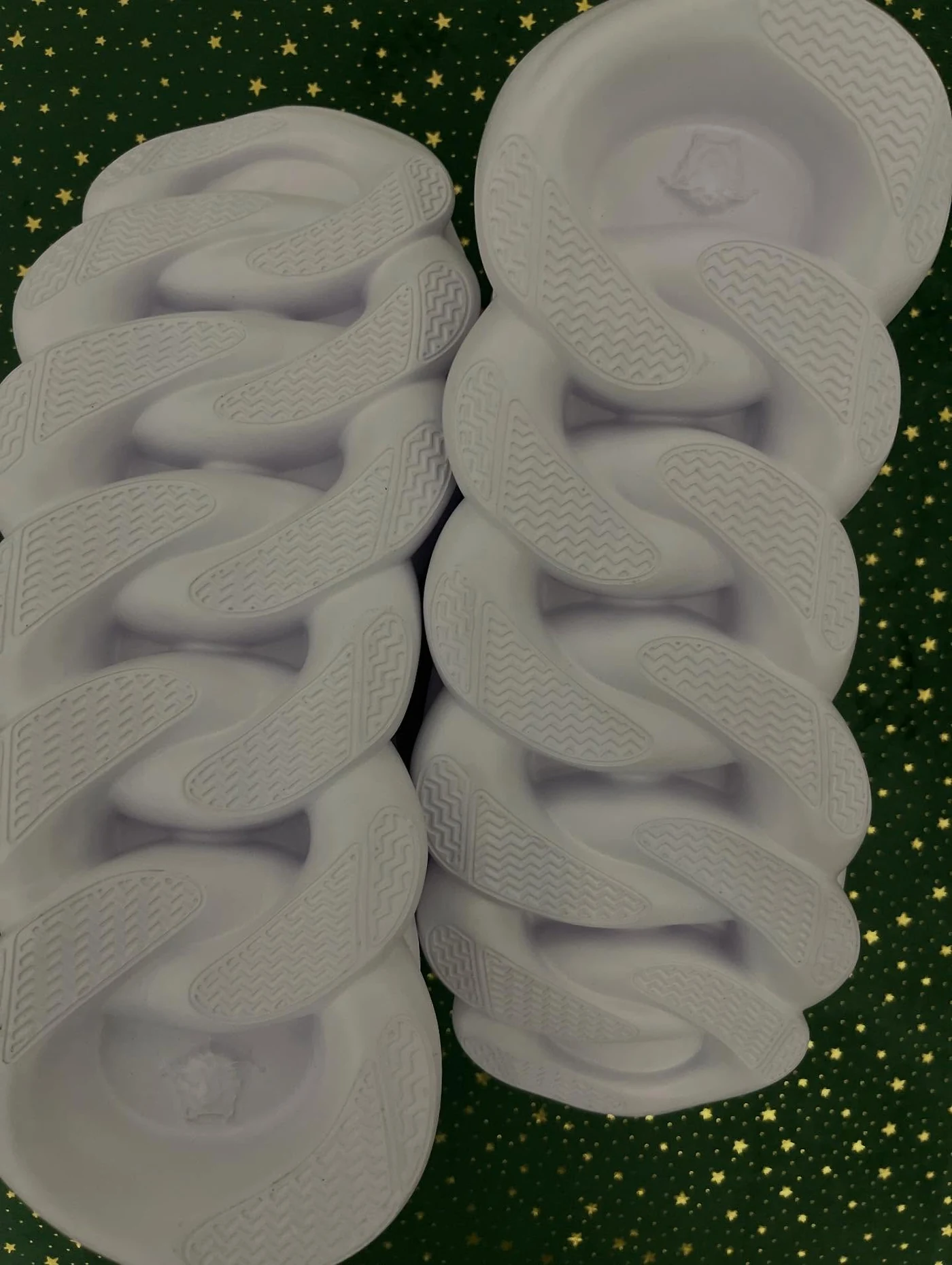 Versace Chain Reaction White Cream Mesh Rubber Suede, imaginea 8